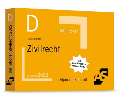 Definitionen Zivilrecht - Jan Stefan L&uuml;dde, Matthias H&uuml;nert