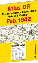 ATLAS DR Februar 1942 - Eisenbahnkarte Deutschland - 