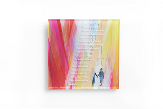 Lichtbild Linien: Ich bin bei euch (Jeremia) – Rot