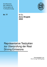 Repr&auml;sentative Testzyklen zur &Uuml;berpr&uuml;fung der Real Driving Emissions - Arno Ringleb