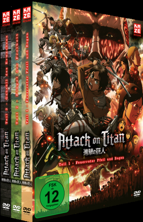 Attack on Titan - Anime Movie Trilogie (3 DVDs)