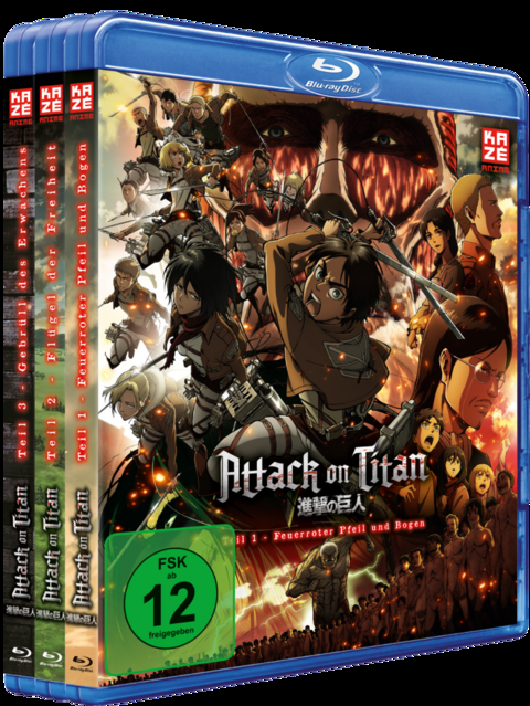 Attack on Titan - Anime Movie Trilogie (3 Blu-rays)