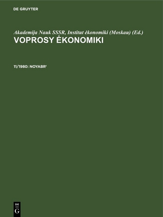 Voprosy ėkonomiki / Noyabr'