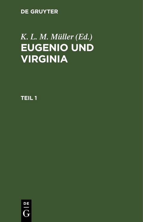Eugenio und Virginia / Eugenio und Virginia. Teil 1 - 