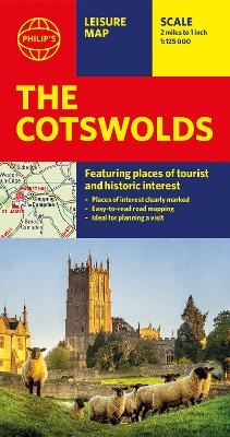 Philip's The Cotswolds Leisure and Tourist Map -  Philip's Maps