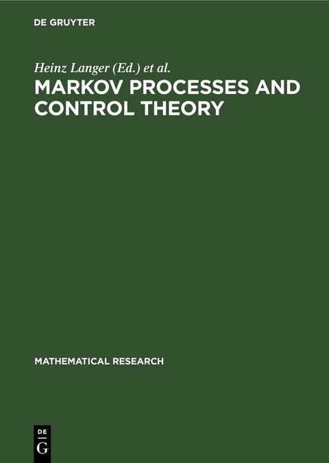 Markov Processes and Control Theory - 