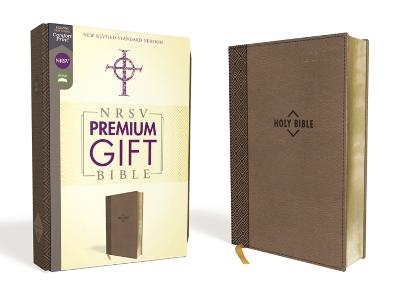 NRSV, Premium Gift Bible, Leathersoft, Brown, Comfort Print -  Zondervan