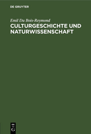 Culturgeschichte und Naturwissenschaft