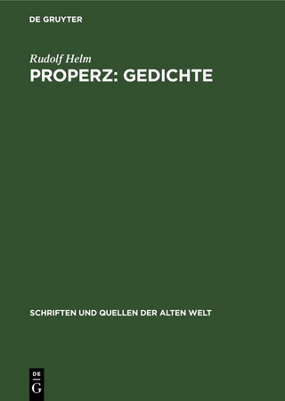 Properz: Gedichte