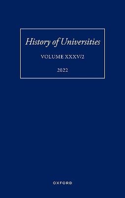 History of Universities: Volume XXXV / 2 - 