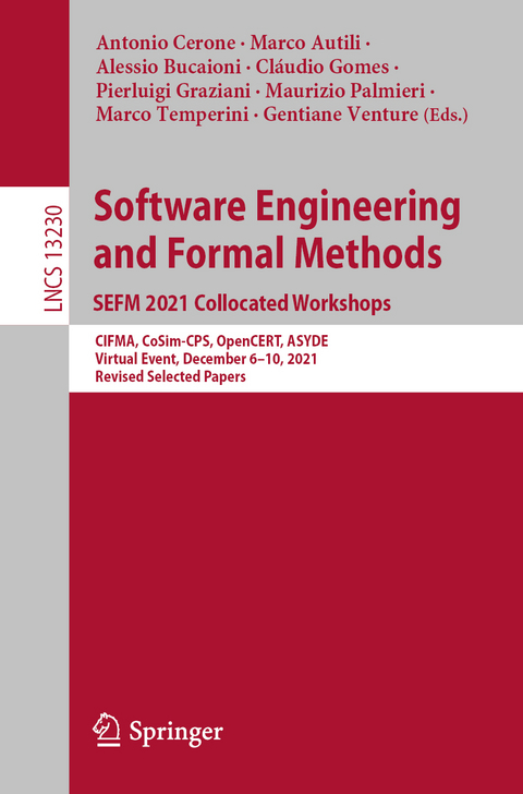 Software Engineering and Formal Methods. SEFM 2021 Collocated Workshops - 