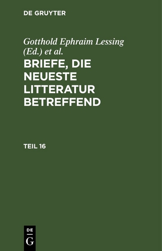 Briefe, die neueste Litteratur betreffend / Briefe, die neueste Litteratur betreffend. Teil 16
