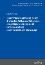 Insolvenzantragstellung wegen drohender Zahlungsunf&auml;higkeit &ndash; ein geeignetes Instrument zur Erm&ouml;glichung einer fr&uuml;hzeitigen Sanierung? - Sebastian Knapp