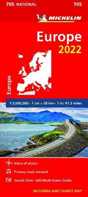 Europe 2022 - Michelin National Map 705