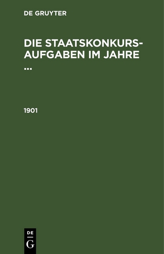 Die Staatskonkurs-Aufgaben im Jahre ... / 1901
