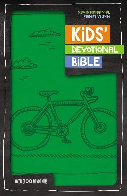 NIrV, Kids' Devotional Bible, Leathersoft, Green