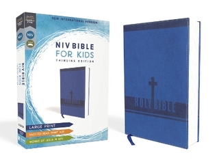 NIV, Bible for Kids, Large Print, Leathersoft, Blue, Red Letter, Comfort Print
