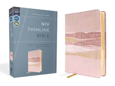 NIV, Thinline Bible, Leathersoft, Pink, Red Letter, Comfort Print -  Zondervan