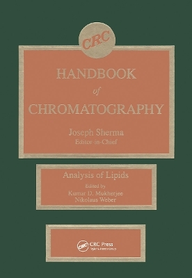CRC Handbook of Chromatography - Kumar D. Mukherjee, Nikolaus Weber