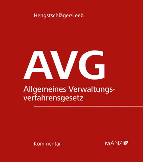 AVG-Kommentar 2.Ausgabe - Johannes Hengstschl&auml;ger, David Leeb