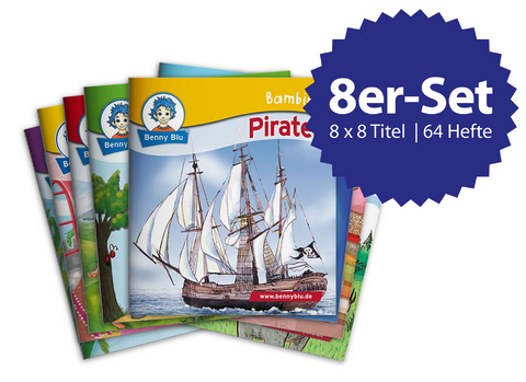 Abenteuer am Meer - Bambini Set 8 x 8 Bambini Titel