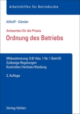 Ordnung des Betriebs - Lars Althoff, Karsten G&auml;nsler