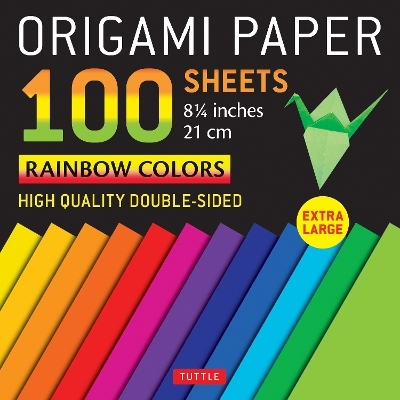 Origami Paper 100 sheets Rainbow Colors 8 1/4" (21 cm) - 