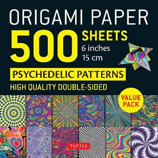 Origami Paper 500 sheets Psychedelic Patterns 6