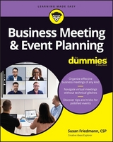 Business Meeting & Event Planning For Dummies - Friedmann, Susan