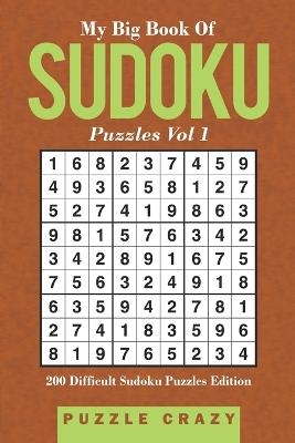 My Big Book Of Soduku Puzzles Vol 1 -  Puzzle Crazy