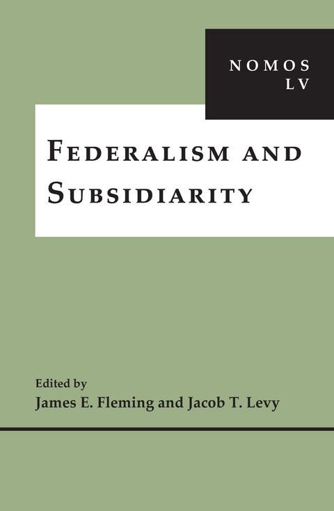 Federalism and Subsidiarity - 
