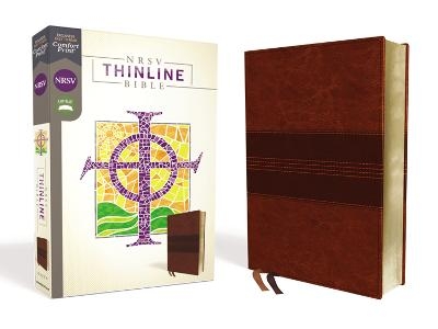 NRSV, Thinline Bible, Leathersoft, Brown, Comfort Print -  Zondervan