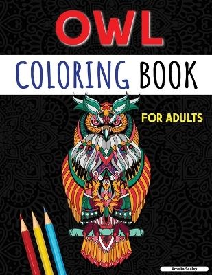 An Adult Coloring Book with Cute Owls