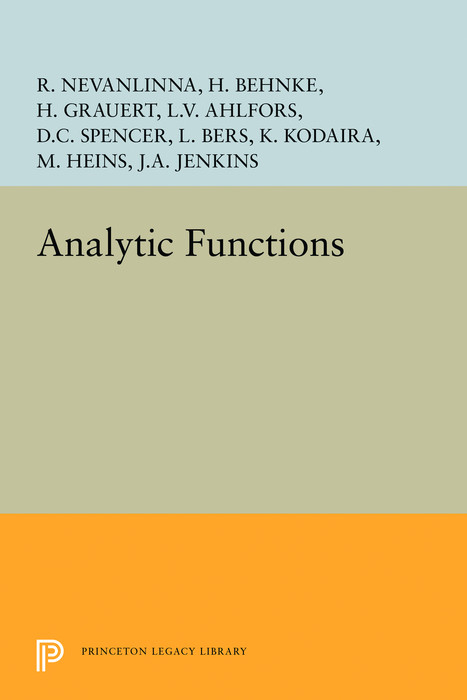 Analytic Functions - Lars Valerian Ahlfors