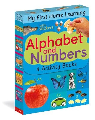 Alphabet and Numbers: 4 Activity Book Boxed Set with Stickers -  Tiger Tales