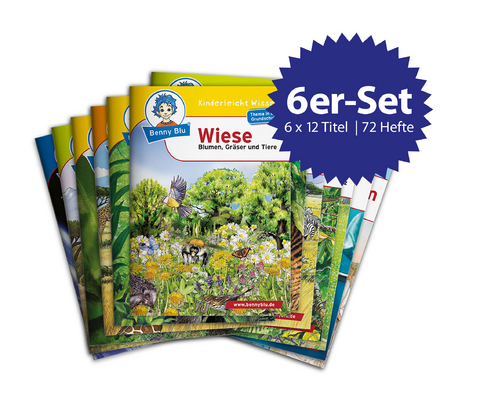 Benny Blu - Set Pflanzen 12 x 6 Titel ( 72 Wissensb&uuml;cher )