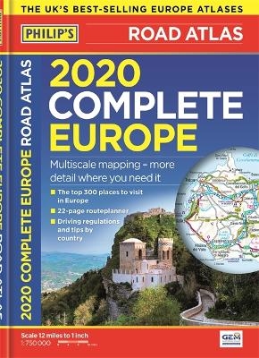 2020 Philip's Complete Road Atlas Europe -  Philip's Maps