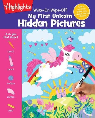 Write-On Wipe-Off My First Unicorn Hidden Pictures -  Highlights