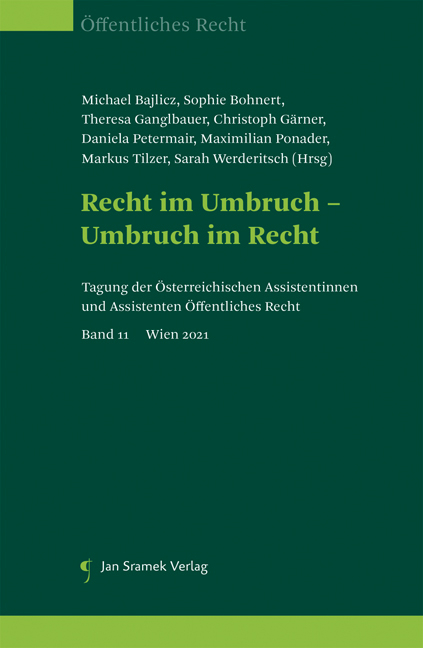 Recht im Umbruch - Umbruch im Recht - 