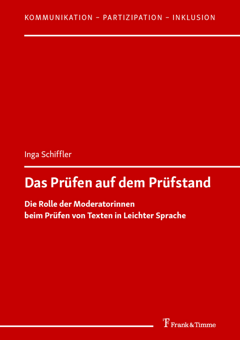 Das Pr&uuml;fen auf dem Pr&uuml;fstand - Inga Schiffler