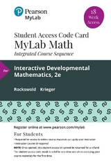 MyLab Math with Pearson eText (up to 18-weeks) Access Code for Interactive Developmental Math - Rockswold, Gary; Krieger, Terry