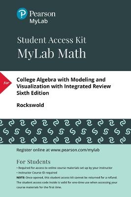 MyLab Math with Pearson eText -- 24-Month Standalone Access Card -- College Algebra with Integrated Review
