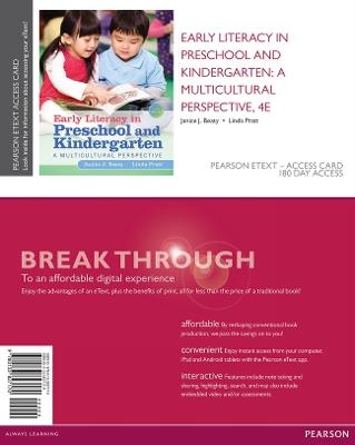 Early Literacy in Preschool and Kindergarten - Janice Beaty, Linda Pratt