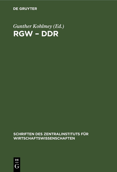 RGW &ndash; DDR - 