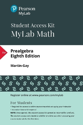 MyLab Math with Pearson eText Access Code (24 Months) for Prealgebra