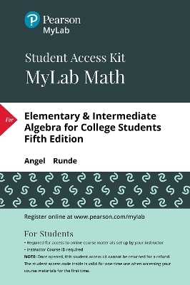 MyLab Math with Pearson eText Access Code (24 Months) for Elementary and Intermediate Algebra for College Students