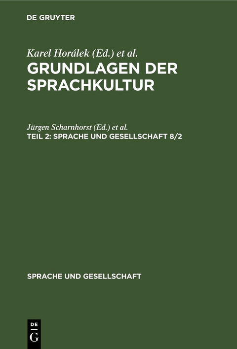 Grundlagen der Sprachkultur / Grundlagen der Sprachkultur. Teil 2 - 