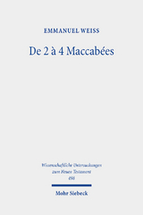 De 2 &agrave; 4 Maccab&eacute;es - Emmanuel Weiss