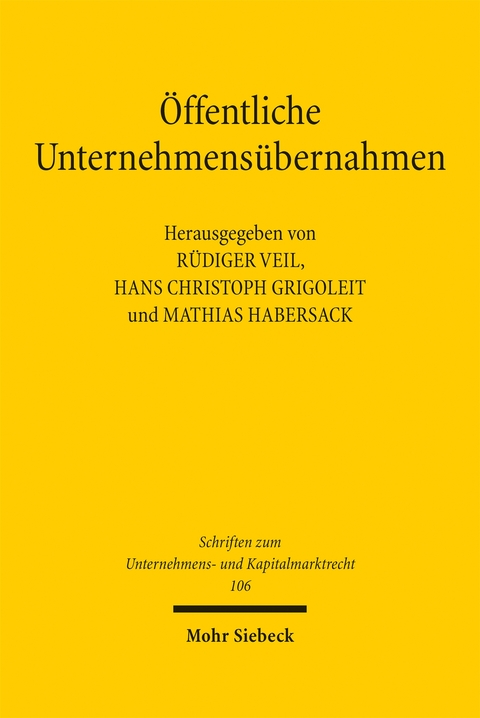&Ouml;ffentliche Unternehmens&uuml;bernahmen - 