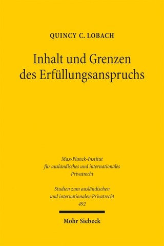 Inhalt und Grenzen des Erfüllungsanspruchs